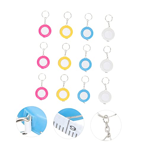 balacoo cinta métrica llavero 12 piezas multicolor miniatura 2