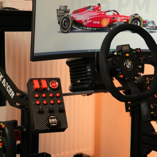 Boîte à boutons LED Simracing avec 12 entrées et encodeurs rotatifs