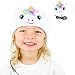 CozyPhones Kids Headphones Volume Limited with Ultra-Thin Speakers Soft Fleece Headband - Perfect Children's Earphones for Home and Travel - White Rainbow Unicorn