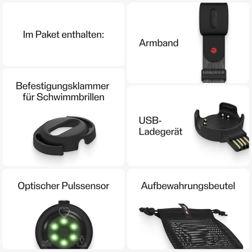 Polar Verity Sense – Armband mit optischem Pulsmesser – ANT+ Dual Bluetooth – Pulssensor für...