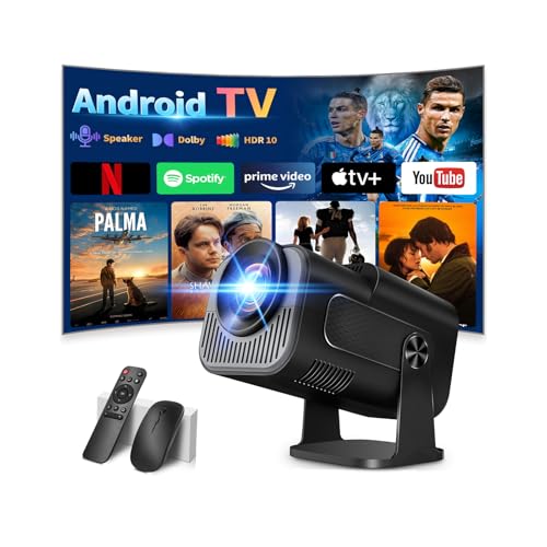[App integrata] Proiettore Portatile 1080P 4K con WiFi 6 Bluetooth 5.2, Mini...