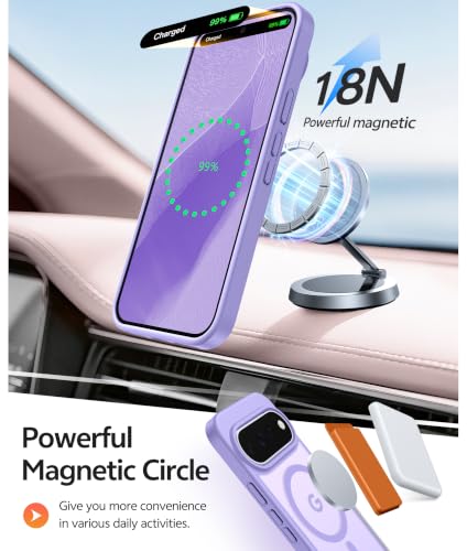 Image of FNTCASE for Google 11 /11 Pro Case, Compatible with Magsafe Light Purple | Screen Protector, Translucent Matte, 14FT Military Grade Drop Protection, Shockproof Protective Phone Cover, Light Purple