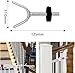 Y-förmiger Adapter Für Babygitter, Y Spindel zur Befestigung,Kindergitter and Treppengeländern,für Treppenschutzgitter für Babys und Haustiere (Schwarz, 2 Stück)