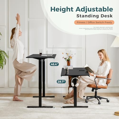 Snapklik.com : SMUG Standing Desk, Adjustable Height Electric Sit Stand ...