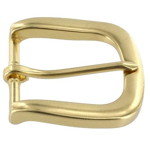 T3139 1 1/2" Natural Brass, Heel Bar Buckle, Solid Brass-Ll #TOP1