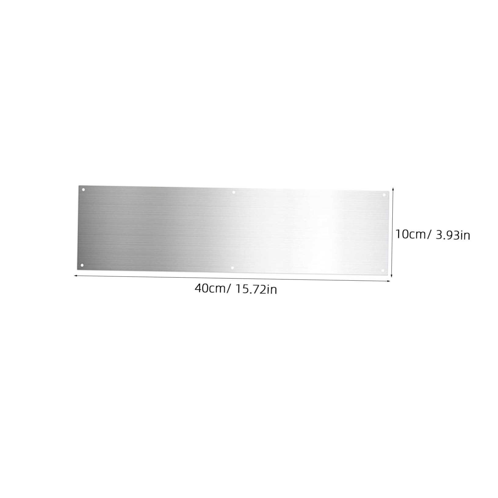 HOMSFOU 1 Juego Protector De Panel De Puerta Placa De La Puerta Tablero De Puerta Barrido De Puerta Metálica Placa De Empuje De La Puerta Portero Acero Inoxidable Placa De Refuerzo