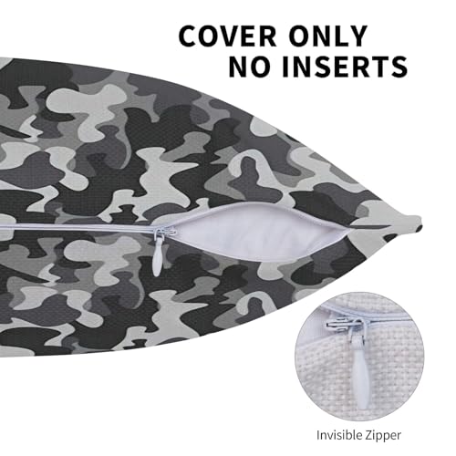 Housse de coussin camouflage abstrait pour déco salon