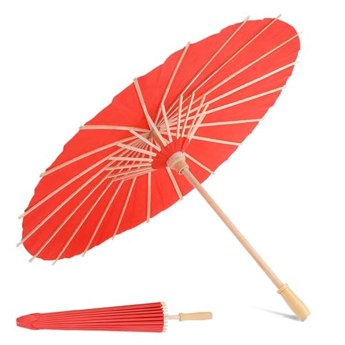 HERCHR Sombrilla De Papel De Estilo Chino Japonés, Paraguas De Papel, Sombrilla Para Bodas DIY Paraguas Decorativo Para Fiestas De Bodas