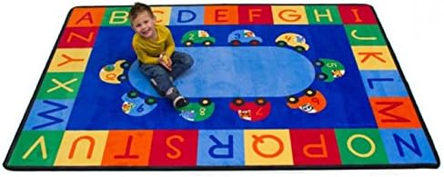 PROFILE EDUCATION Childrens Cars Alphabet Numbers Rug (CPR887)