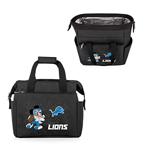 Image of PICNIC TIME NFL Mickey Mouse On The Go Lunch Bag - Soft Cooler Lunch Box - Insulated Lunch Bag, (Black)