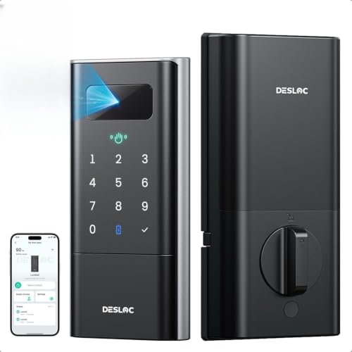 DESLOC Palm Vein Smart Lock, K140Plus Rechargeable WiFi Keypad Deadbolt - image 1