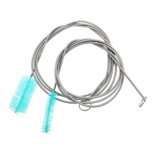 DOITOOL 1 Escova De Limpeza De Primavera Canudos Flexíveis Limpador De Palha Tubo De Drenagem Flexív