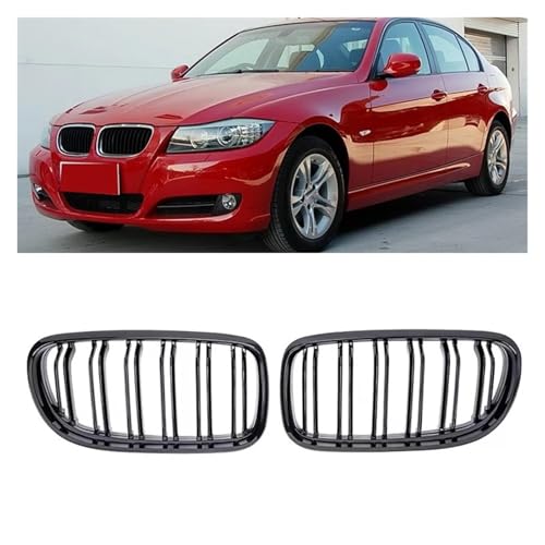 Rejilla parachoques delantero tipo riñón doble listón para automóviles BMW E90 E91 2