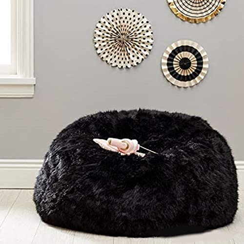 FBKPHSS Sitzsack Covers Ohne Füllung, Bequem Sitzsack Bezug aus Fusselmaterial Sitzsackbezug Aufbewahrung von… – Bild 3