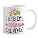 csm informatica Tazza Mug Personalizzabile Cognata Migliore del Mondo Corona di Cuori