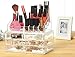 ZHIAI Cosmetic Display Cases and Jewelry Storage Boxes, Clear Acrylic Hair Accessories Makeup Organizer, Great for Your Bathroom, Vanity and Countertop