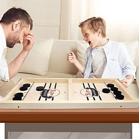 brettspiel Hockey, Fast Sling Puck Game,Tisch Hockey brettspiel, katapult Schach, Wooden Hockey Game, Sling Games Fast Sling Puck Table Game Paced, Winner Board Games Toys for Family Board Games Cover
