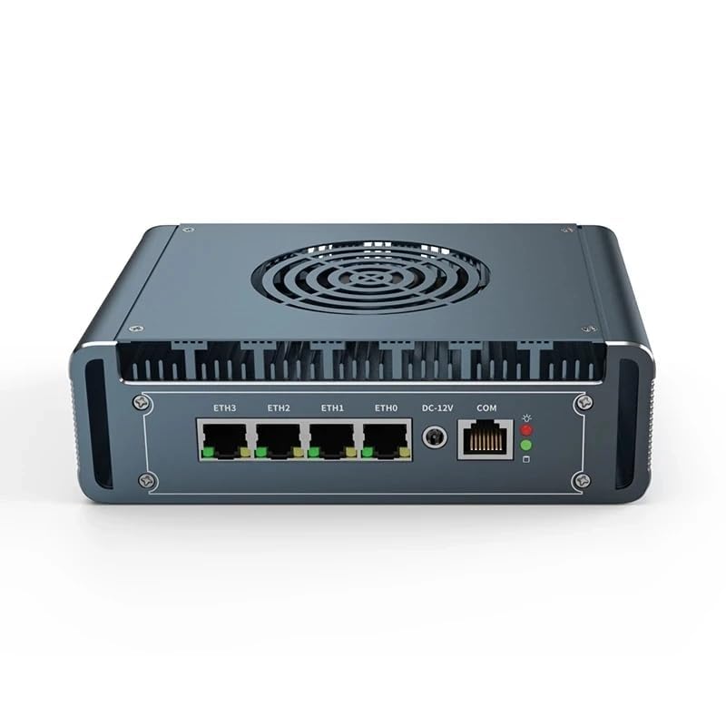 Image of Micro Firewall Appliance, 4 i226-V 2.5Gbe LAN Ports, Fanless Mini PC Celeron N5105 Quad Core, DDR4 1*M.2 Support AES-NI Barebone Router PC VPN,HDMI DP USB3.0 RAM (DDR4) SSD(M.2 NvmE) (8GB /128GB)