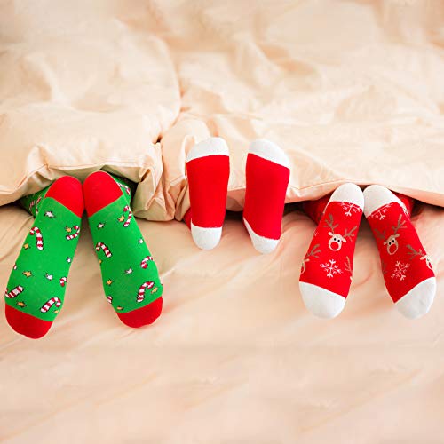 Cooraby 20 Pairs Novelty Christmas Gifts Socks Holiday Warm Soft Cotton Socks Set For Christmas Gift #TOP4