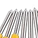 Garosa 10pcs Plotter Knife Roland Cutting Knife Tungsten Steel Lettering Blade Plotter Blade with Cutter Blade for Cutting Plotter Yellow Cap with Band Saw Blades (30°)