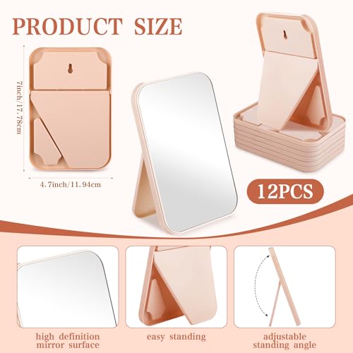 12 Piezas Espejos de Maquillaje Plegables para Spa miniatura 2