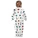 Emelivor Space Planet White Unisex Baby Newborn One-Piece Pajamas Cotton Sleepwear Outfits for Girl Boy Kids
