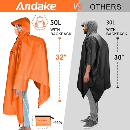 Chubasquero impermeable y ligero Andake transformable en toldo exterior 6