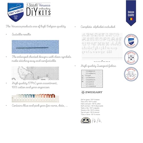 Point de croix compté kit complet pour broder un tableau facilement