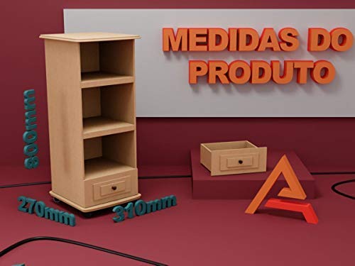 Armário Multiuso Cozinha Madeira MDF