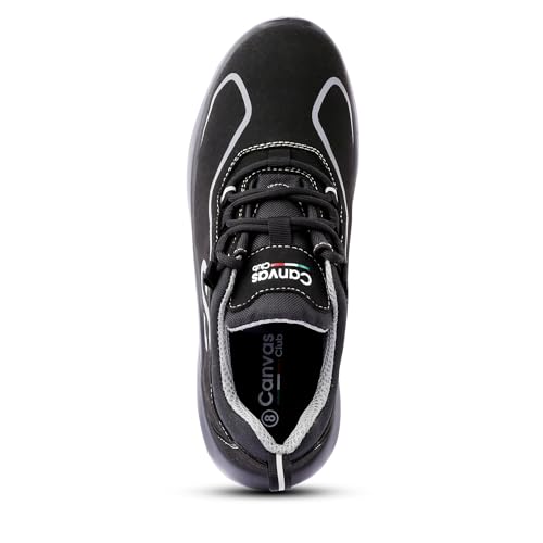 Image of Milan S1 Black Vegan Fibre Toe Safety Shoes for Men & Women