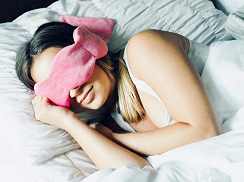 Nodpod Bead Filled Sleep Mask & Eye Pillow | Patented Light Blocking Designs for Sleeping, Travel & Relaxation | Machine Washable, BPA Free Gel Microbeads (Purple)