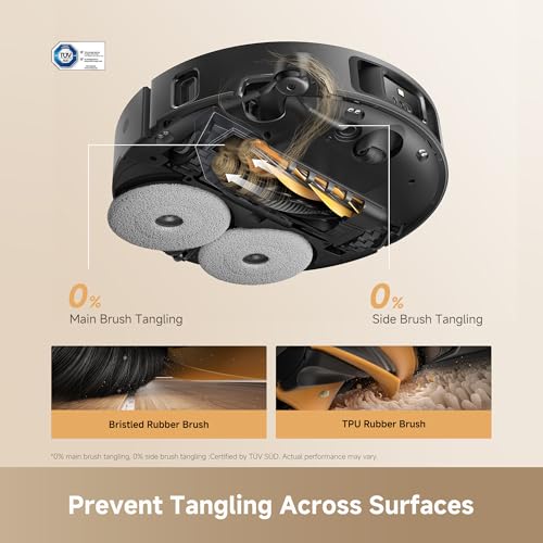 Image of DREAME L60 Ultra PE Robot Vacuum and Mop, 30,000Pa Suction, Self-Cleaning,Corner-to-Edge Deep Cleaning, Detangling Brush, Obstacle Avoidance and 360 Navigation, Black