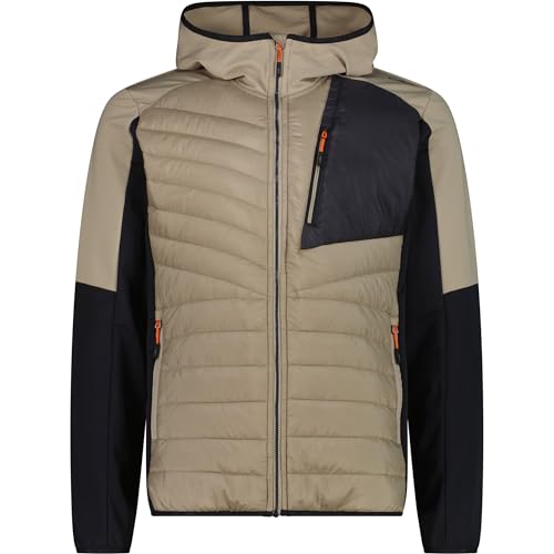 Veste hybride CMP 3XL à capuche randonnée voyage couleur corda