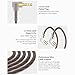 CCA C10 in Ear Monitor Headphone 10 Hybrid Drivers Wired Earbud 4BA 1DD HiFi IEM Earphones Stereo Noise Isolating Earphone with Detachable Cable for Musicians Singers Audiophiles (Black, Without Mic)