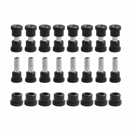 For Golf Cart Leaf Spring Bushing Kit EZGO TXT Spring Bushing Kit, for 1994-Up EZGO TXT/Medalist and 1981-Up Club Car DS - Black Upgrade Replacement for OEM 1012303 1015583 8pcs