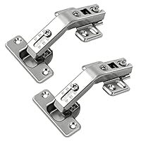 Kastscharnieren, 1 paar, 175/165 graden scharnieren, verborgen hydraulisch verstelbare montagesystemen, Soft Close kastscharnieren (halve overlay
