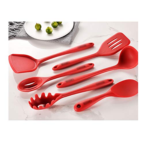 Espátula de Silicona Resistente a Altas temperaturas, espátula de Cocina Especial para sartenes antiadherentes, Juego de Utensilios de Cocina antiescaldado para el hogar y el bebé