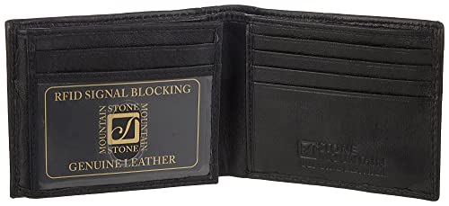 Men's Leather Wallet, TRAVELLER, RFID Protection - BLACK (SM-1-174-1P)2