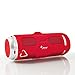 Produktbild LEICKE Outdoor Bluetooth Lautsprecher DJ Roxxx Active | MP3 Player, Radio, SD-Kartenleser, Freisprecheinrichtung, Aux-Eingang | 6h Spielzeit | Stoßfestes Gehäuse mit Gummimantel Rot