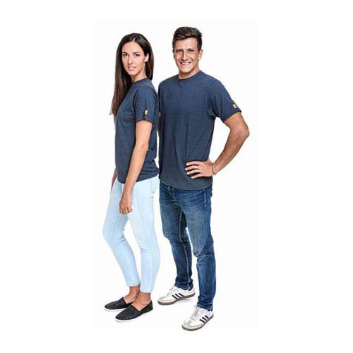 Safeguard 23.11.P-TS-R-SJ-04-S ESD-T-Shirt Rundhals, 150g/m², S, Dunkelgrau Cover
