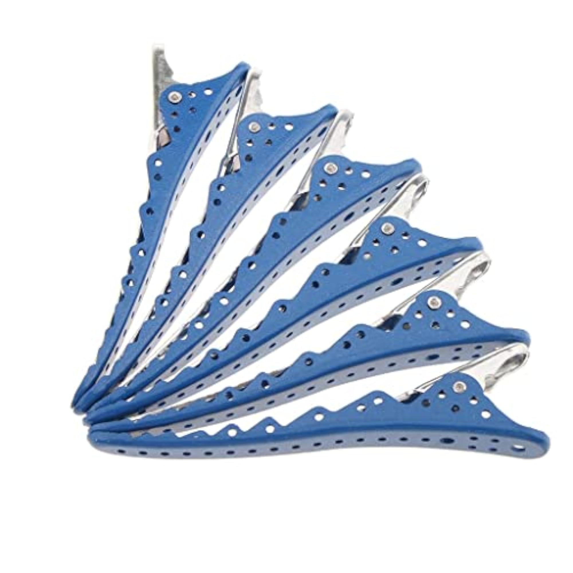 2x6 Pieces Blue Hairdressing Salon Sectioning Clamp Clips