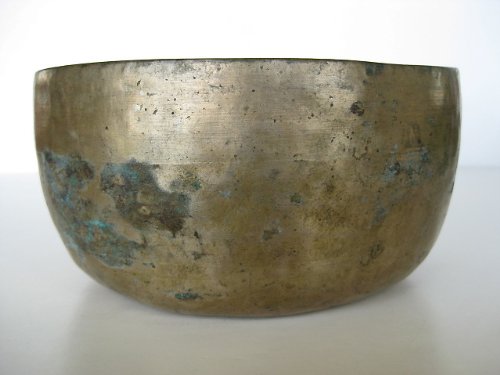 Heither and Yon - Campana tibetana, 18 cm, nota F, chakra del cuore, grande sostegno, molte immagini fornite