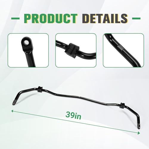 Rendrox Front Suspension Stabilizer Bar Fit for 2001-2009 Mercedes-Benz C-Class (C230/C320/C240/C350/C280/C32 AMG) W203 & CLK-Class (CLK500/CLK350/CLK55 AMG) W209, Replace A2033234465 Anti-Roll Sway by Rendrox - Image 7