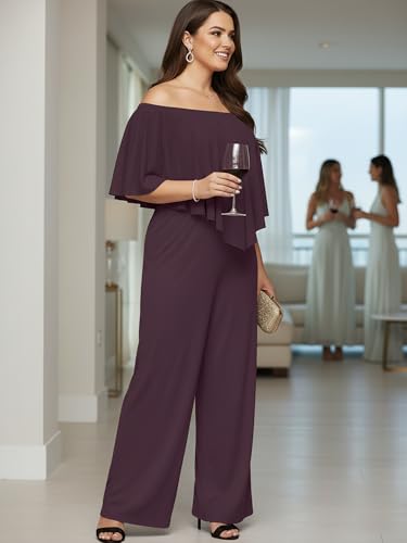 Image of KOH KOH Womens Long Pant Strapless Off Shoulder Pockets One Piece Jumpsuit