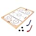 GoSports Jeu de hockey sur glace en bois pour enfants et adultes – Comprend 1 plateau de jeu, 2 crosses de hockey et 3 palets