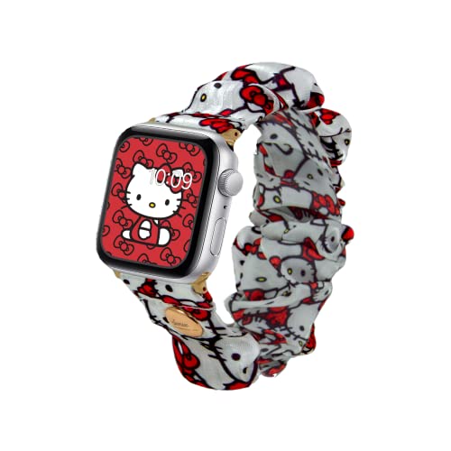 Sonix x Sanrio Scrunchie Watch Band Compatible with Apple 41mm / 40mm / 38 mm - Classic Hello Kitty (White)