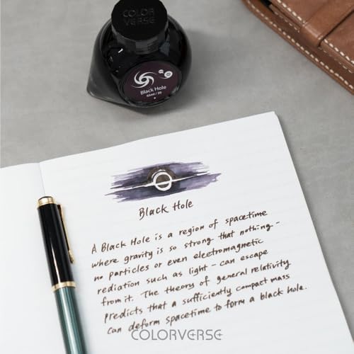 Image of Colorverse Ink - Astrophysics - Black Hole (65ml & 15ml) Fountain Pen Ink