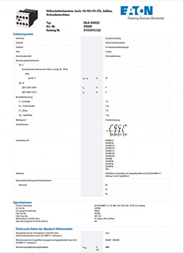 Interrupteur de secours contacts multiples Eaton 276429 montage vis de sécurité