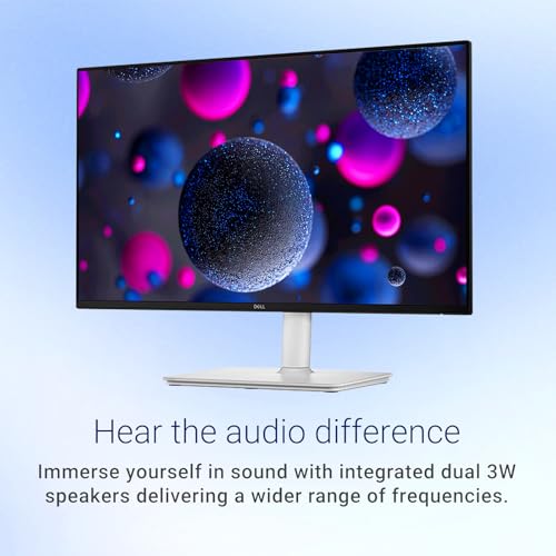 Image of Dell 24 inch FHD Monitor, 1080p IPS Display, 144Hz Refresh Rate, 1ms, AMD FreeSync, Dual 3W Built-in Speakers, 99% sRGB, Fully Adjustable Stand with Height /Tilt /Pivot /Swivel, Ash White