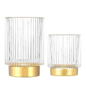 DASITON Clear Gold Pinselhalter aus Glas